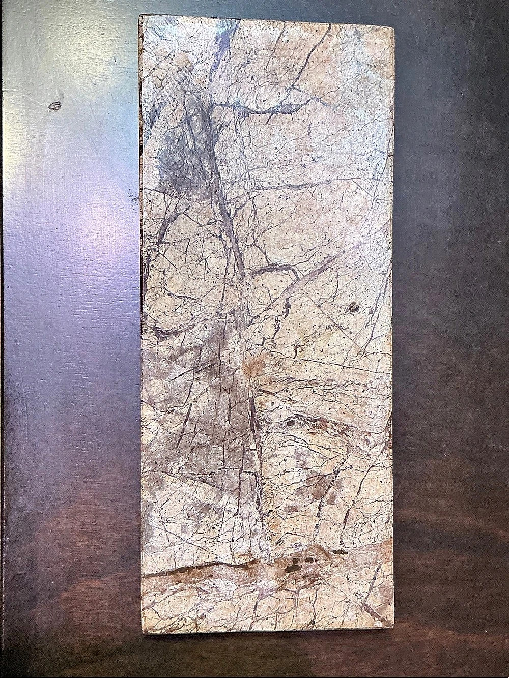 Brown & Cream Abstract Rectangular Decor